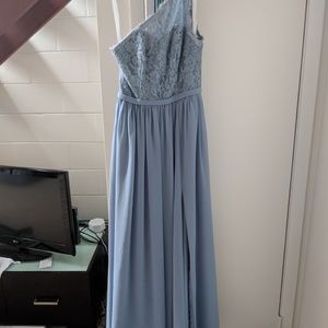 Azazie Demi Dusty Blue Size Similar to A4